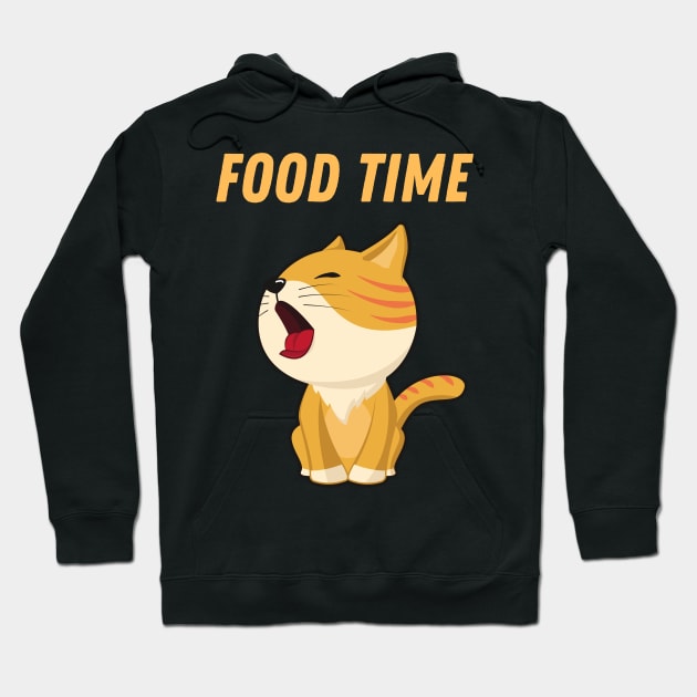 Food time kitty gift Hoodie by  Berbero